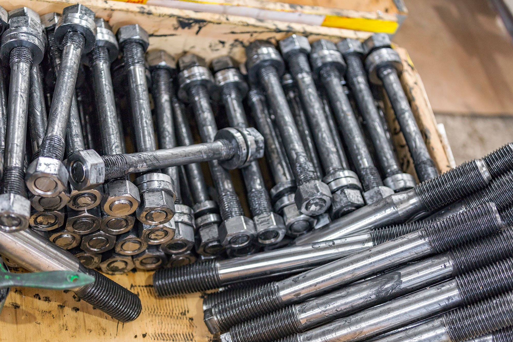 A box of bolts