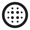 Circle with dots icon
